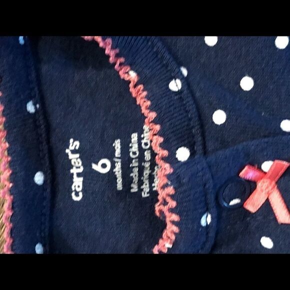Carter's Rompers Size 6 Months Girls Blue Pink - Picture 10 of 12